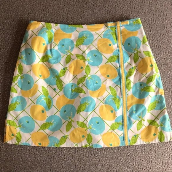 Lilly Pulitzer Pants - Lilly Pulitzer Vintage Lenore Skort in Citron